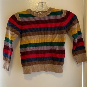 Baby GAP Kids Crewneck multi-colored striped Sweater, 5T